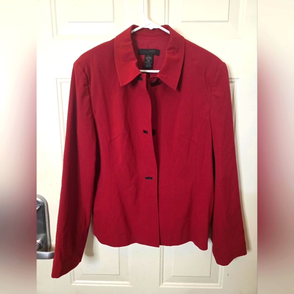 The Limited Stretch Blazer Women's Red Size Large‎